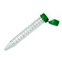 CellTreat 15mL Centrifuge Tube Flip - Top Cap - Bagged, Sterile, case/500
