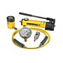 Enerpac SCH121H Hollow Hydraulic Cylinder and Hand Pump Set, 12 Ton