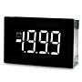 Lascar SP 400-EB-W Splash-Proof LCD Voltmeter w/ White Digits w/Black Background