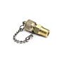 Ralston Instruments QTFT-1MB0 1/8" Male NPT x Male Quick-test valve, cap/chain, Brass Adapter