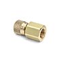 Ralston Instruments QTHA-2FBA 1/4" NPTF x Female Quick-Test No Check-valve, Brass Adapter