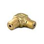 Ralston Instruments QTHA-2MBL 1/4" male NPT x male Quick-test, 90 degree elbow, Brass Adapter