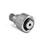 Ralston Instruments QTHA-4TS0 1/2" Tube Fitting x Male QT, no Check-valve, Stainless Steel Adapter