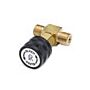 Ralston Instruments QTHA-TVLB In-Line Vent Valve, Brass, Male QT x Male QT