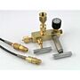 Ralston Instruments QTCM-2FBA-20-2 Nitrogen Calibration Manifold, 1/4"FNPT, Gauge Adapter, 2 Hoses