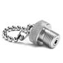 Ralston Instruments QTFT-PLGS SS Quick-test Hose Plug & Chain only