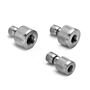 Ralston Instruments QTHA-2FSA-RG-QD 1/4" Female BSPP Quick-disconnect x Female Quick-test, Stainless Steel Adapter