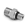 Ralston Instruments QTHA-3SS0-VT Male Quick-test x Pump, Stainless Steel, Viton Seals Adapter
