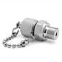 Ralston Instruments XTFT-2MS0-RS G 1/4" Male BSPP x Male Quick-test XT, no Check-valve, Stainless Steel Adapter