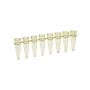 Simport Amplitube PCR reaction strips 8x0.2mL, tubes only, yellow, 125/pack