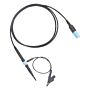 Used Tektronix THP0301-B 300 MHz 10X passive probe, Blue