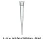 BrandTech Scientific Sterile tips, 2-200uL, graduated, TipBox, 960/pk