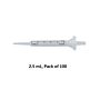 BrandTech Scientific PD-Tip II 2.5mL Precision Dispenser Tips, Non-Sterile, 100/pack