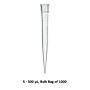 BrandTech Scientific Pipette tips, 5-300uL, graduated, Bulk bag of 1000