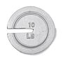 Troemner 9494W 10lb Class F Cast Iron Slotted Weightwith NVLAP Certificate