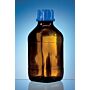 BrandTech Scientific Threaded bottle, amber, acrylate coated, 500mL, GL32 with cap, PP