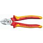 Gedore Tools VDE 8314-180 H Side Cutter with VDE Insulating Sleeves, 180mm, 1000V