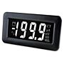 Lascar DPM 750S-EB-W LCD Voltmeter with White Digits on a Black Background