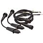Megger 1006-445 DH5-C Two wire, four terminal duplex probe lead set - 3 m