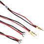 Megger 241005-7 Duplex Test Leads, 0.5" Kelvin Clips, Gold Plated, 10A, 7'