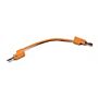 Pomona B-4-3 Banana Plug Patch Cord, Orange 4"
