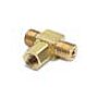 Ralston Instruments QTHA-HSTB-2F Tee-male QT run x male QT run x 1/4" female NPT branch, Brass