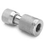 Ralston Instruments QTHA-2FSA-AN-QD 1/4" female 37 degree flare x female Quick-test, no check-valve, Stainless Steel Adapter