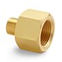 Ralston Instruments QTHA-MFB0-2015 Metric Female x Male Quick-test Adapter, Brass Adapter