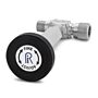 Ralston Instruments QTHA-TEVR-HC-Stainless Steel In-line Fine Adjust Vernier Piston, QT Male x QT Female, Stainless Steel