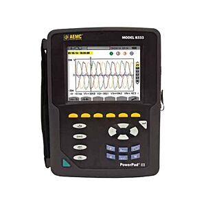 AEMC 2136.11 PowerPad III 3-Phase PQ Analyzer w/3 193-24-BK(6500A)