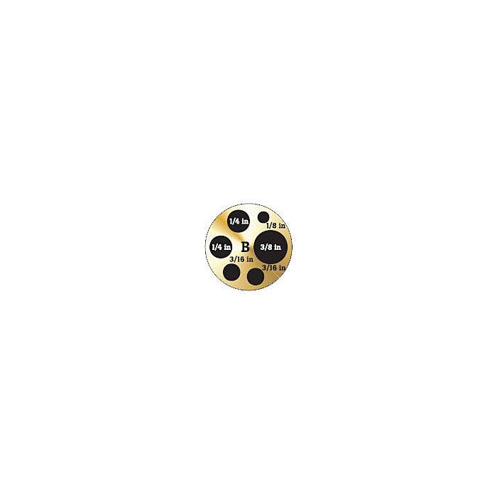 Fluke Calibration 9144-INSB Insert B, Imperial Comparison Holes: 3/8"; 1/4"; 3/16"; 1/8"