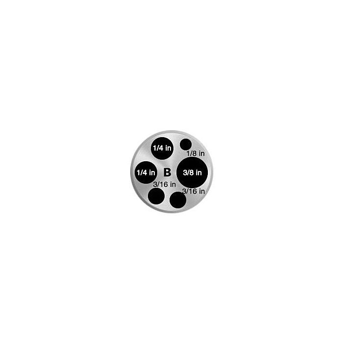 Additel ADT110-875-L-B for Rent, Insert B for ADT875-155, Holes 1/8", 3/16" (2), 1/4" (2), 3/8"