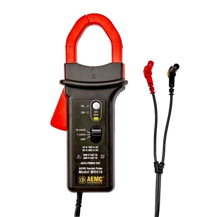 AEMC Instruments MR416 AC/DC Current Probe 40AAC, 60ADC,10mV/A & 400AAC,600ADC