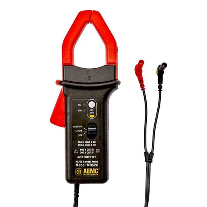 AEMC Instruments MR526 AC/DC Current Probe 100AAC, 150ADC,10mV/A & 1000AAC,1400ADC
