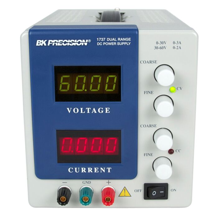 B&K Precision 1737 Dual Range DC Power Supply 30V, 3A/60V, 2A