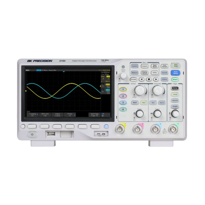 BK Precision 2194 Digital Storage Oscilloscope, 4 channel, 100 MHz, 1 Gsa/s