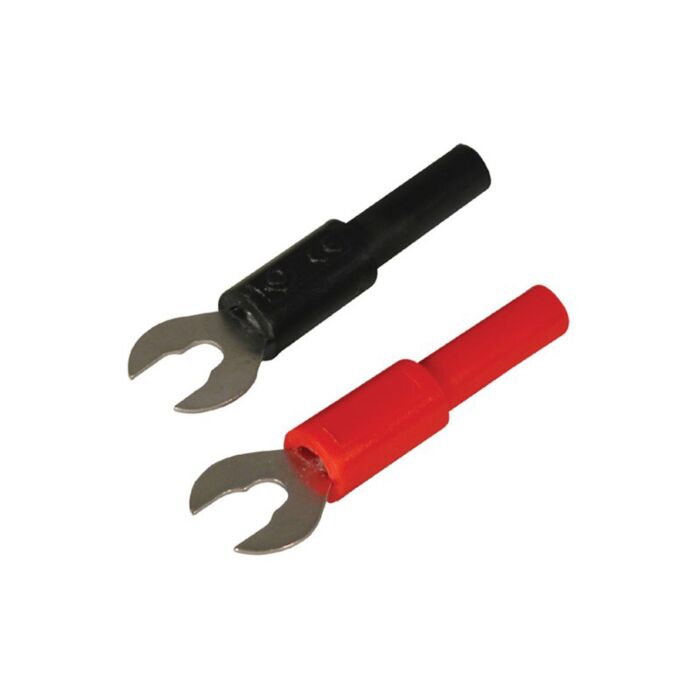 Adapter, 6mm Spade 4mm J - Red 