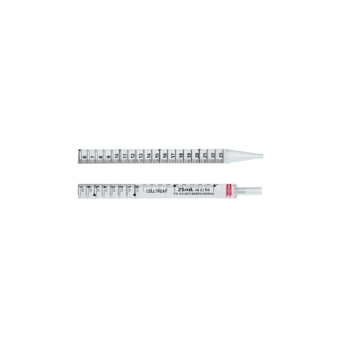 Celltreat 229026B 25mL Pipet, Individually Wrapped, Paper/Plastic, Bag, Sterile