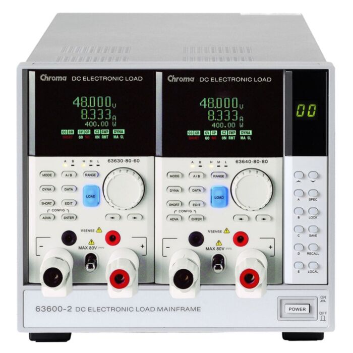 Chroma 63640-80-80 for Rent, DC Load Module, 400W, 80V, 80A Pack, LRAT-1000 & LRAT-2000