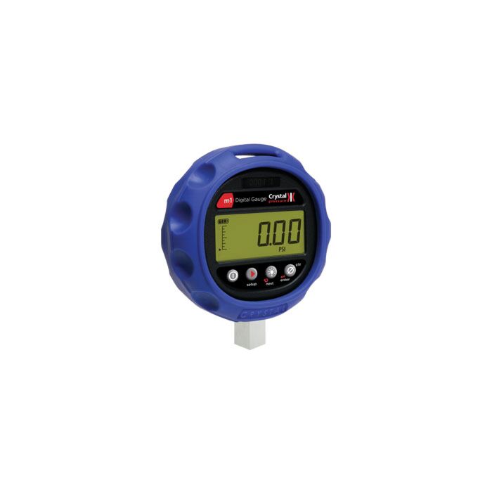 Crystal M1-700BAR Digital Pressure Gauge, 700 bar with 1/4npt Adaptor