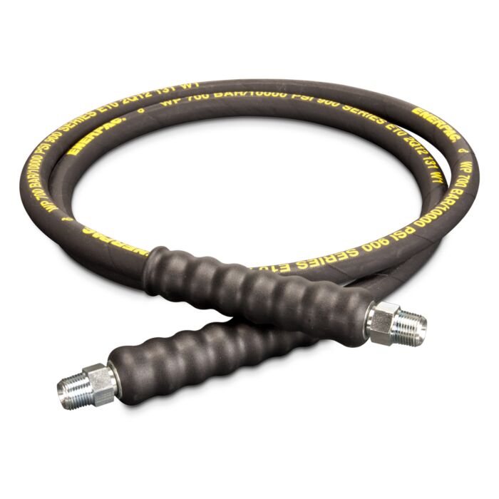 Enerpac H9306 Heavy-duty Rubber High Pressure Hydraulic Hose, 6 ft