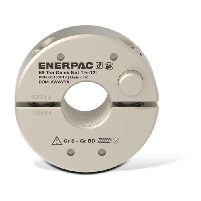 
Enerpac PPH66Q150U12 Quick nut, imperial with 1 1/2" -12 internal thread, for PPH66
