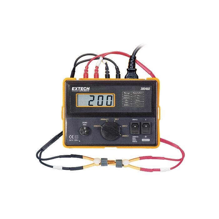 Used Extech 380460 Precision Miliohm Meter