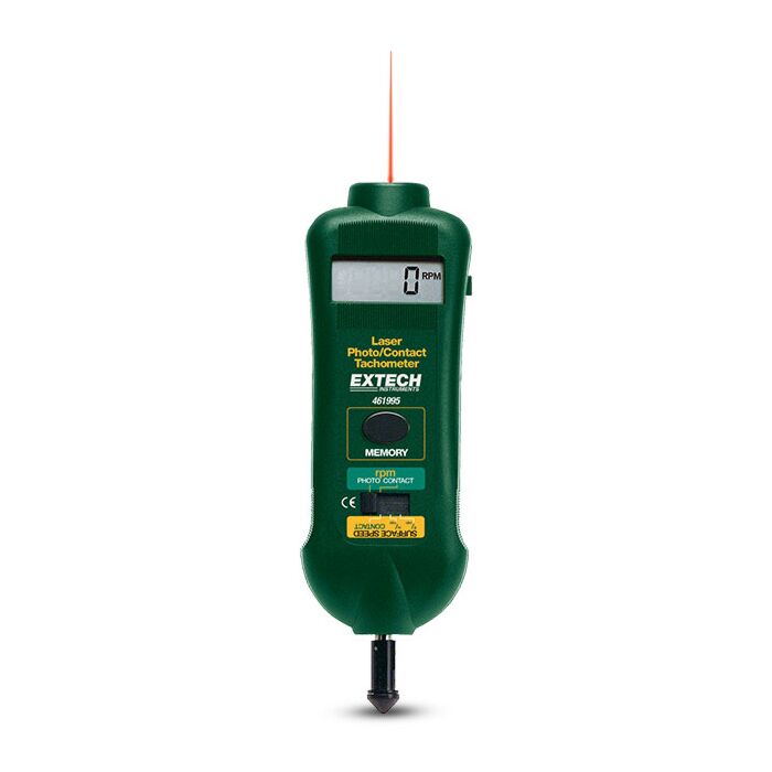 Extech 461995 Photo/Contact Tachometer with Laser