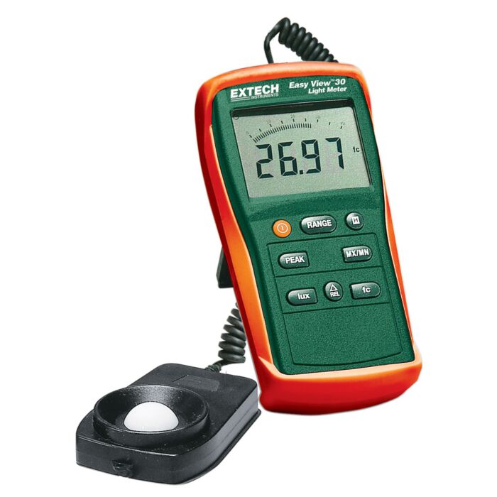 Extech EA30 Light Meter, Wide Ranging, Easy View 30 Series