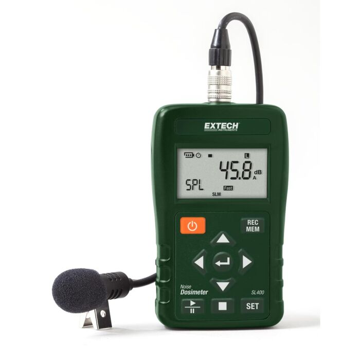Extech SL400 Personal Noise Dosimeter, 30 to 90 dB