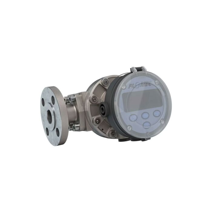 FLOMEC OM025S001-842R5G 1" Oval Gear Stainless Steel #150 ANSI Flange Flow Meter, RT14 Transmitter with Built-In Digital Display