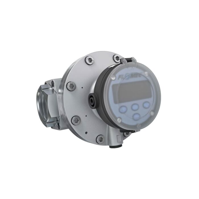 FLOMEC OM050A001-822R5G 2" Oval Gear Aluminum NPT Flow Meter, RT14 Transmitter with Built-In Digital Display