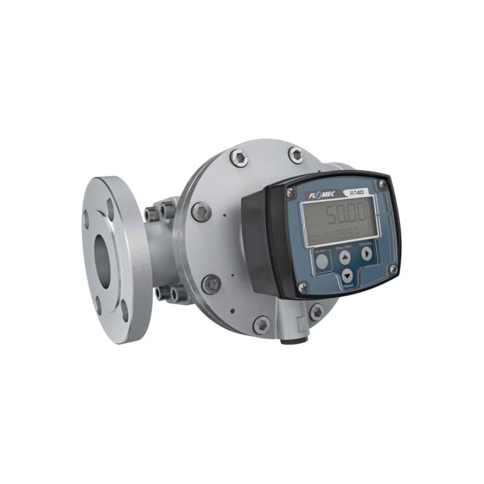 FLOMEC OM050A001-846R7G 2" Oval Gear Aluminum #150 ANSI Flange Flow Meter, RT40 Transmitter with Built-In Digital Display