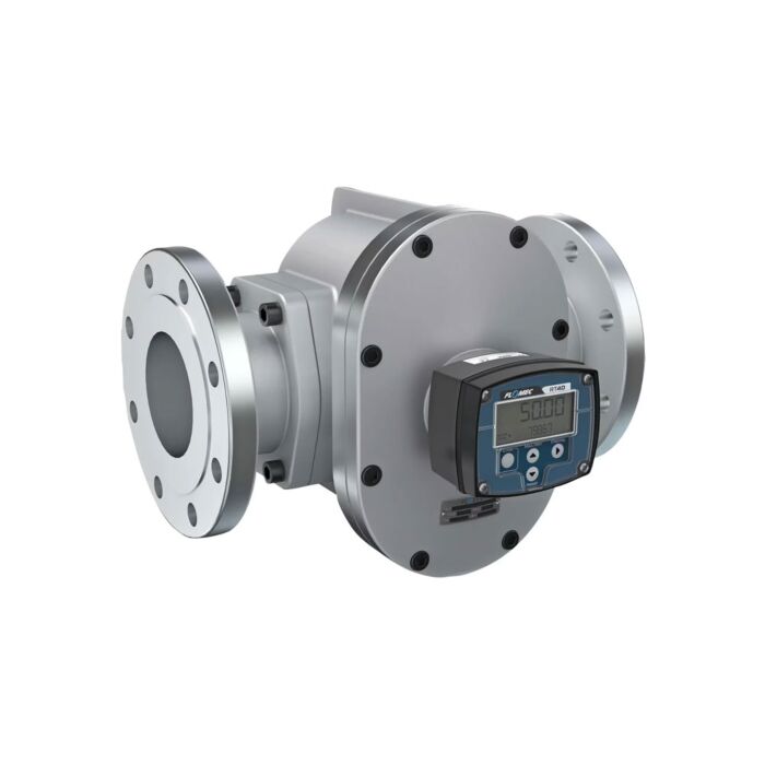 FLOMEC OM100A001-846R7G 4" Oval Gear Aluminum #150 ANSI Flange Flow Meter, RT40 Transmitter with Built-In Digital Display